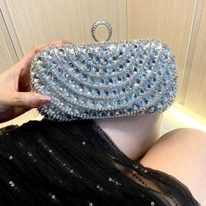 Abendbeutel Promi Full Diamant Super Sparkling Water Bag Handheld Brautjungfer Kleid Hochzeit Bankett Abend