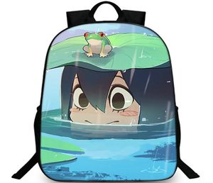 Asui tsuyu ryggsäck min hjälte akademi dag pack skolväska grodpack bild ryggsäck sport skolväska utomhus dagpack5126110