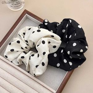 Hårgummiband Tillbehör för kvinnor Girl Elastic Hair Bands Korean Rubber Scrunchies Tie Kawaii Fairy Popular Vintage Headbonad Pony Tail New Y240417