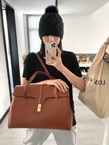 High end Designer bags for women Celli end quality commuting large capacity tote underarm bag tofu bag cowhide shoulder womens bag original 1:1 with real logo and box