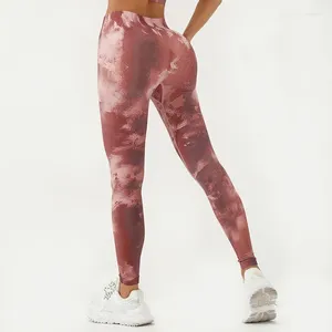 Women's Leggings Seamless Tie Dye High Waisted Printed Women Fitness Fashion Knitting Hip Liftting Gym Workout Yoga Tights