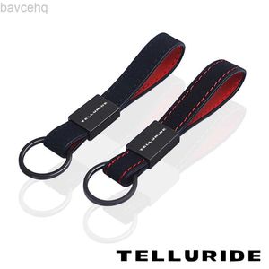 Keychains Lanyards Car Schlüsselkette Leder Lederschlüsselketten -Accessoires für Kia Telluride D240417