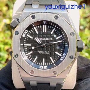 Fancy AP Wrist Watch Royal Oak Offshore Series 15710st Precision Steel Black Plate Mens Fashion Leisure Business Sports Mechanical Diving Watch