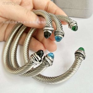 デザイナーのDavidYumans Yurma Jewelry Bracelet XXラップマイクロダイヤモンドオープンブレスレット織りハンドピース