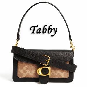 Tabby Designer Bag Shoulder bag Luxury Girls Womens Shoulder Bags Two Sizes Top Quality Solid Color Bag With Chains Bag Quadrate Real Pickup Buckle Large Capacity Hot