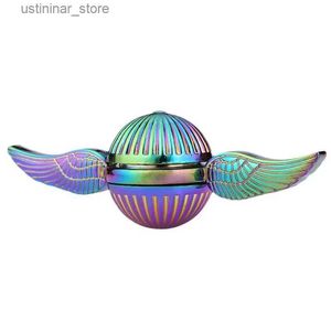 Beyblades Metal Fusion Metal Fidget Spinner Golden Angel Wing Cupid Color Snitch fingertip gyro Toys For Autism ADHD Children Adult Relieve Stress L416