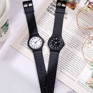 Y09b Armbanduhren Einfacher Modequarz Uhr für Student Army Watches Silicon Strap Uhr Wholesale Reloj Mujer Elegante Relo Jujer D240422