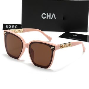 Chanells Designer -Kanal Sonnenbrille Frauen Klassischer Buchstaben polarisierte Brille Square Outdoor Sonnenbrille Mann sexy Reisen Brille Chanells Sonnenbrille 753