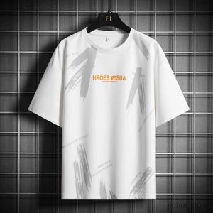 Herren-T-Shirts Hip Hop Herren T-Shirts Casual 2024 Sommer Kurzärmele Schwarze weiße T-Shirt-Tees plus übergroßes 6xl 7xl 8xl Fashion T Shirt