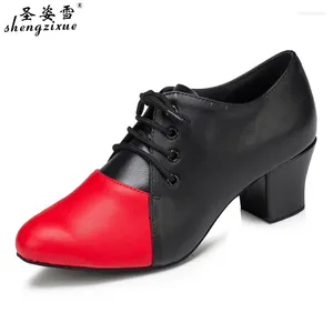 Dance Shoes WUXIJIAO Brand Women Latin Shoe Teaching Ladies Dancesport Split Outsole Ballroom