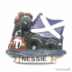 Buzdolabı Mıknatısları Reçine Buzdolabı Sticker Nessie Scotland İngilizce Ayı Hindistan Hatıra Maguki Mıknatıs Sticker Buzdolabı Sticker