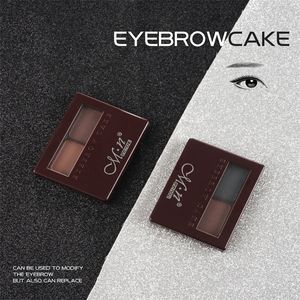 Menow splendid brow makeup eyebrow powder Two-tone Brown eyebrow powder with brush