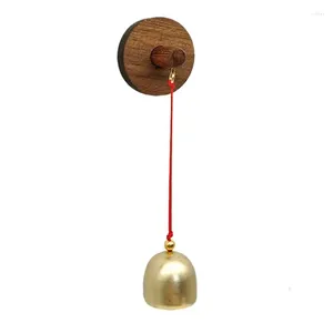 Decorative Figurines Shopkeepers Bell Store Door Entry Alert Self Adhesive Unique Vintage Creative Wood Wind Chime For Housewarming Backyard