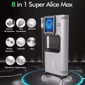 Effective 8 in 1 Hydration Alice Super Bubble Water Spa Face Skin Care Acne Treatment Wrinkle Removal Salon Microdermabrasion skin rejuvenation Beauty Machine