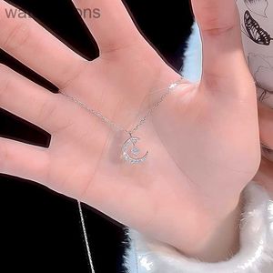 Luxury Top Grade Vancelfe Brand Designer Necklace Moon Necklace for Women Summer Light Luxury Zircon Non Fading High Quality Jeweliry Gift