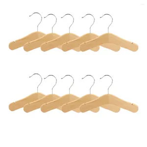Jewelry Pouches Wooden Baby Hangers Kids Notched Shoulder Design For Children Clothes Decoration Hanger 10 Pack Small
