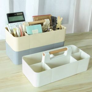 Multifunktionell avtagbar fack Kosmetik Stationery Finish Box Desk Storage Box Desk Organizer