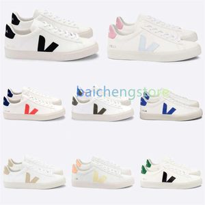 Casual 2005 French Brasilien Green Earth Green Low-Carbon Life V Organic Cotton Flats Platform Sneakers Women Classic White Designer Shoes Mens Trainers K5