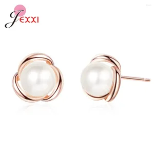 Stud Earrings Classic Style Freshwater Pearl For Sale Good Quality 925 Sterling Silver Exquisite Studs Girlfriend