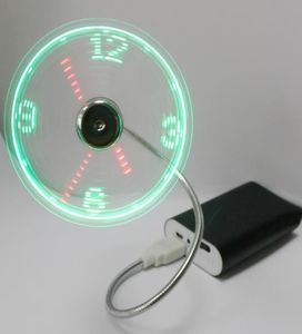 USB Inteligentny zegar mały wentylator LED LUMINY ORIGINALITA MINI FAN STUDENCJA Komputer Fangift5945132