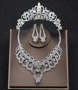 Роскошные серебряные свадебные ювелирные украшения хрустальные невесты короны