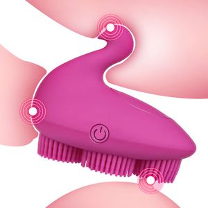 Swan Shape Brush G-Spot Vibrator 10 Hastigheter Klitorisvibratornippel Stimulator Sexiga leksaker för kvinnlig kvinnlig onanator