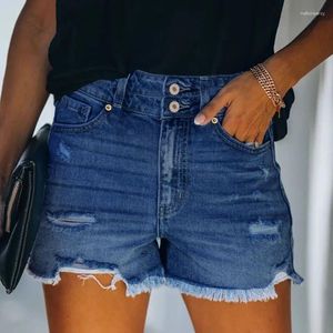 Jeans femminile lavora in casa spot casalingo amazon e-commerce abbigliamento piattaforma a quattro colori perforato in vita per donne