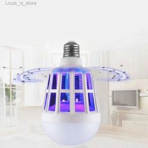 Lampy zabójcze komarów Lampa sterująca Mosquito Lampa LED z elektroniczną pułapką na komary do oświetlenia gospodarstwa domowego YQ240417