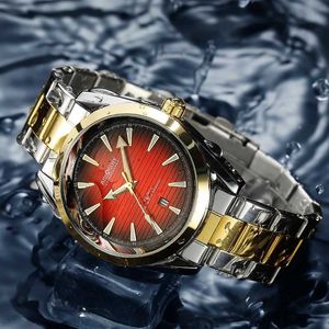 S3U4 orologi da polso da uomo orologi da uomo cinghia in acciaio inossidabile orologio da polso da polso da uomo calendario aziendale calendario luminoso braccialetto casual maschio orologio d240422