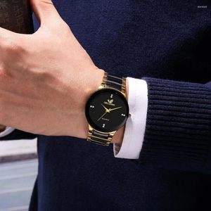 Armbanduhren Produkt Einfacher Grundnahrungsmittel Absolvierter Männer Uhr Mode Trend Business Elegant British Stahlband Quartz