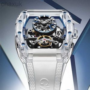 Handgelenkschieben Bonest Gatti Modes wasserdichte Herren -Handgelenkbänder Luxus Tourbillon Automatische mechanische Uhren D240417