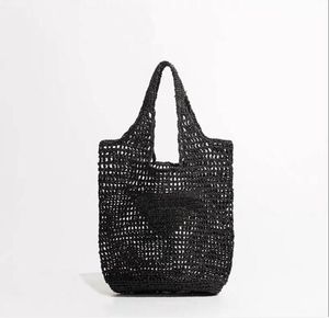 Tasche Summer Beach Gewebe Stroh Raffia Frauen Hobo Handtasche Buchstaben Totebag Kosmetische Taschen Geldbeutel Lady Luxustasche