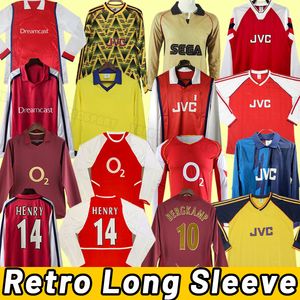 Gunners HENRY Retro Soccer Jerseys HIGHBURY PIRES REYES BERGKAMP ADAMS Persie V. PERSIE Vintage Classic Long sleeve 00 02 03 04 05 06 98 99 1978 11 12 88 90 1988 1995 1996