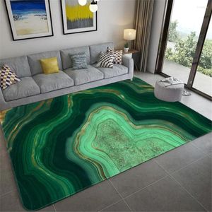 Ковры абстрактные мраморные зеленые спальня коврик 3D Agate Stone Texture Печать гостиная DT16