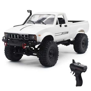 Diecast Model Cars WPL C24 RC追跡車両2.4Gリモートコントロール車4WD RTR OFF-ROAD VEHIOM電気車両RCドリフトビークルチルドレントイーボーイJ240417