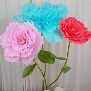 Decorative Flowers Giant PE Foam Rose Flower Po Props Wedding Decoration Simulation Stage Party Supply 50CM Peony False