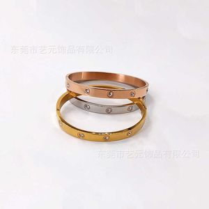 Highend quality design men and woman for bracelet online sale red diamond inlaid Buckle Bracelet 18K plated rose gold couplewith temperament bracelet