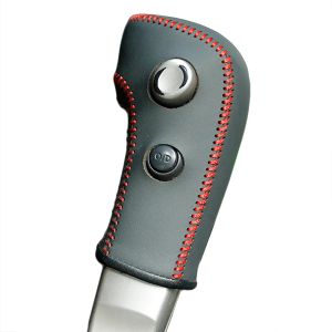 Accessoires Hülle für Nissan Tiida Old Model Automatic Gear Shift Knob Cover echte Leder -DIY -Ausrüstung Deckung Leder handstichig