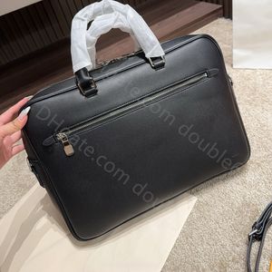 Braça masculina Bolsa de documentos de couro masculino Moda Bolsa Crossbody Designer de luxo Bolsa de negócios Messenger Bag casual Bolsa de bolsa de bolsa de laptop bolsa de trabalho