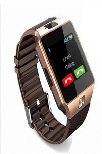Original DZ09 Smart Watch Bluetooth Wearable Devices Smartwatch för iPhone Android -telefonklocka med kameraklocka Sim TF Slot Smart6370376