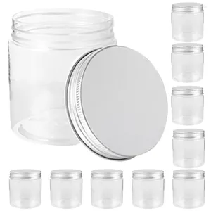 Garrafas de armazenamento 10 pcs pane de mel frascos de plástico transparente vedando geléia de pequenos panelas pedreiro frutas