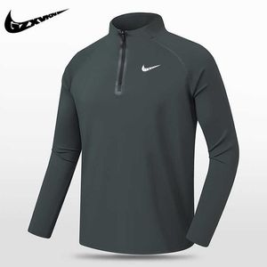 2024スポーツ男性用長袖Tシャツ弾性トレーニングクイック乾燥服を走っているメンズランニングセットフィットネスバスケットボールスーツ