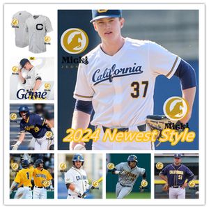 Luke Short Trey Newmann Cal Baseball -Trikot Tom Mayer Christian Becerra Oliver Boone Tyler Stasiowski Andres Galan Custom Shone California Golden Bears Trikots