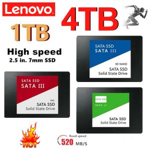 Gabinete Lenovo Fast SATA SSD 2,5 polegadas de alta velocidade SSD 4TB 500GB HD 1TB Internal SSD 2TB Solid State Drive para Laptop SSD Notebook