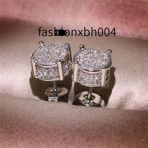 2024 Modemarke Designer Hip Hop Ohrringe Vintage Schmuck Sterling Silber Gold Weiß Sapphire CZ Diamond Funkeln Ohrringe für Frauen Liebhaber Geschenkurlaubs Geschenk