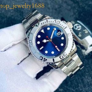 AAAAA ETA2836 HINERY Classy Mens Watch Automatico Blu Meccanico Blu Sapphire di qualità Acqua di qualità 100m