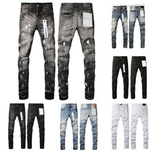 Purple Skinny Vintage Distress Ripped Destroyed Stretch Biker Black Slim Hip Hop for Jean Holes Graffiti 50 Styles Large Size