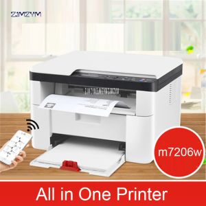 Printer Wireless Laser Printing Hine Copy Scanning Office Home Triple Business Multifunction M7206w All in One Printer 600*600dpi