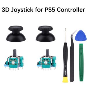 Myszy 8 w 1 Zestaw joysticku zastępczy dla kontrolera PS5 z śrubokrętem 3D Analog kciuków zestawów naprawczych