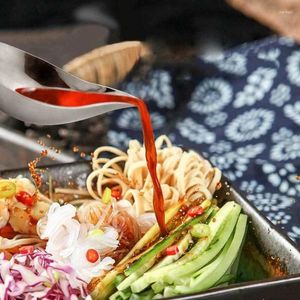 Spoons 2Pcs Portable Chef Pencil Sauce Painting Spoon Stainless Steel Cuisine Western Baking Dessert Decoration Art Draw